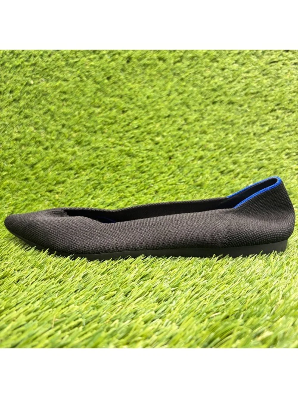 Rothy's The Point Womens Size 8 Black Casual Classic Slip On Ballet Flats Shoes